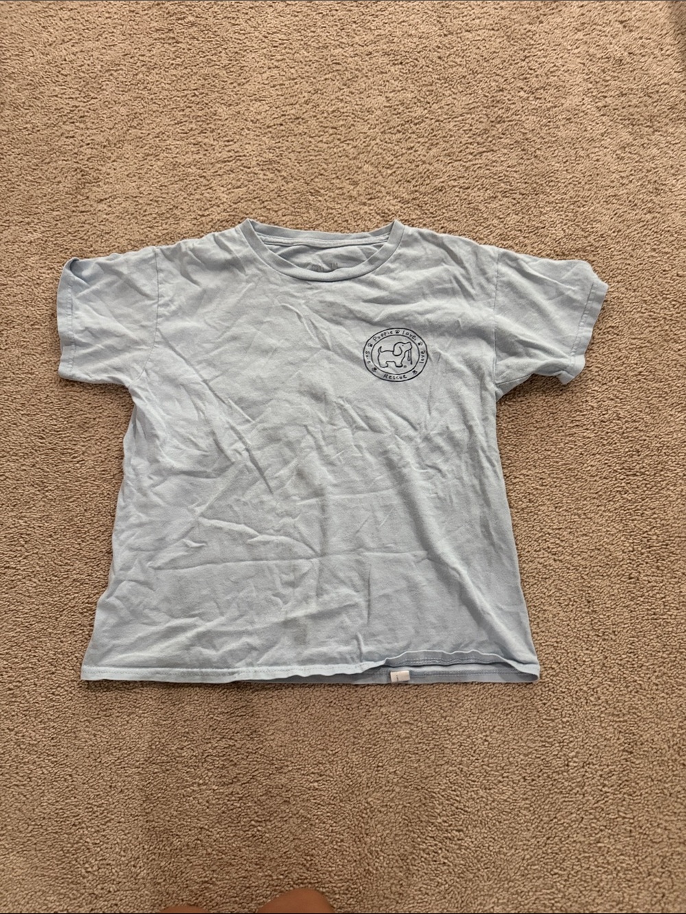 Men's Light Blue Short Sleeve Graphic Tee